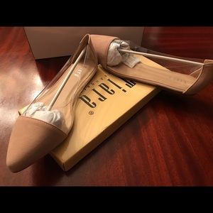 Tiara   Brand new Tan Cali D’Orsay Flat- Women